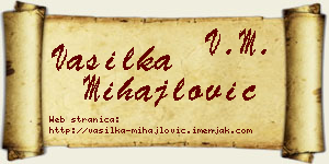 Vasilka Mihajlović vizit kartica